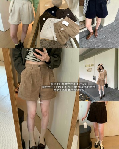 66668#코듀로이반바지 정말 잘 어