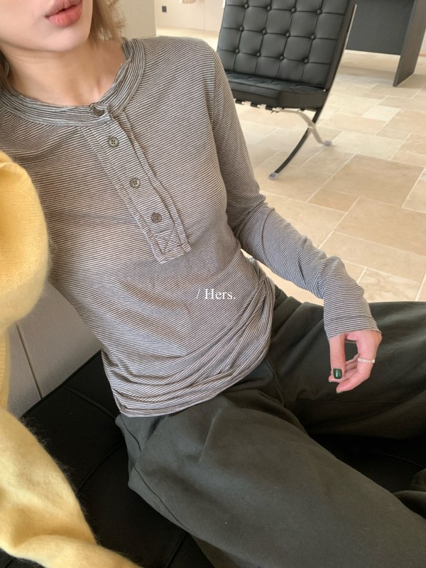 【66710# 하프 단추 가는 스트라
