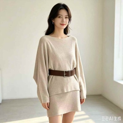 오프숄더 박쥐소매 상의