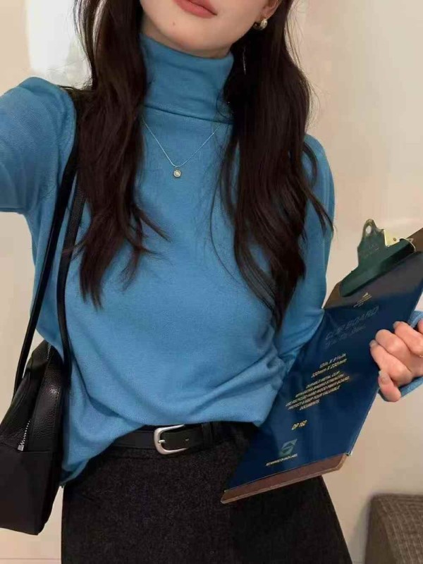 토끼털 골지 터틀넥 이너