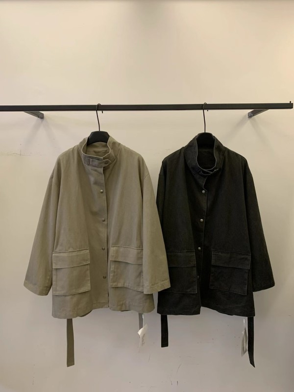 벨트 롱코트