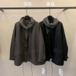 가죽 숄 칼라 코트
