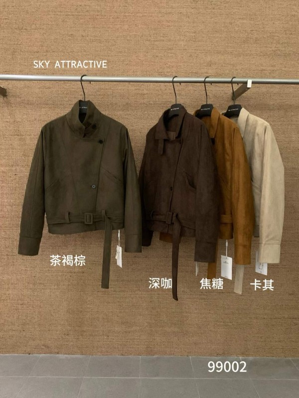 입술카라 싱글버튼 숏코트