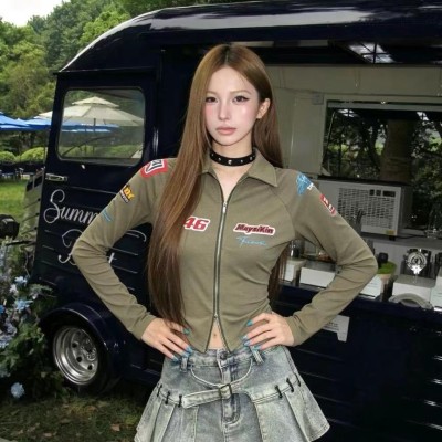 오토바이 스타일 폴로 칼라, 더