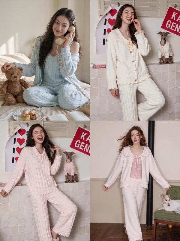 광저우 겨울 잠옷 신상