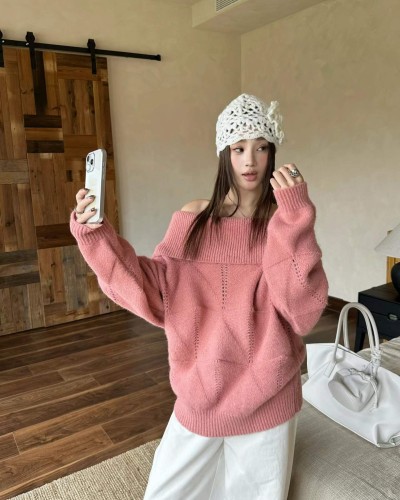 플랩 칼라 오프숄더
