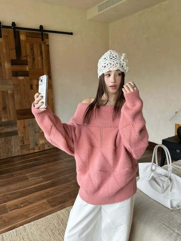 플랩 칼라 오프숄더