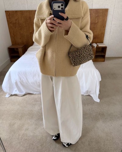 카라 집업 셔츠