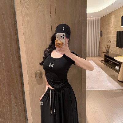 대왕 스팽글 티셔츠 & 미니스커